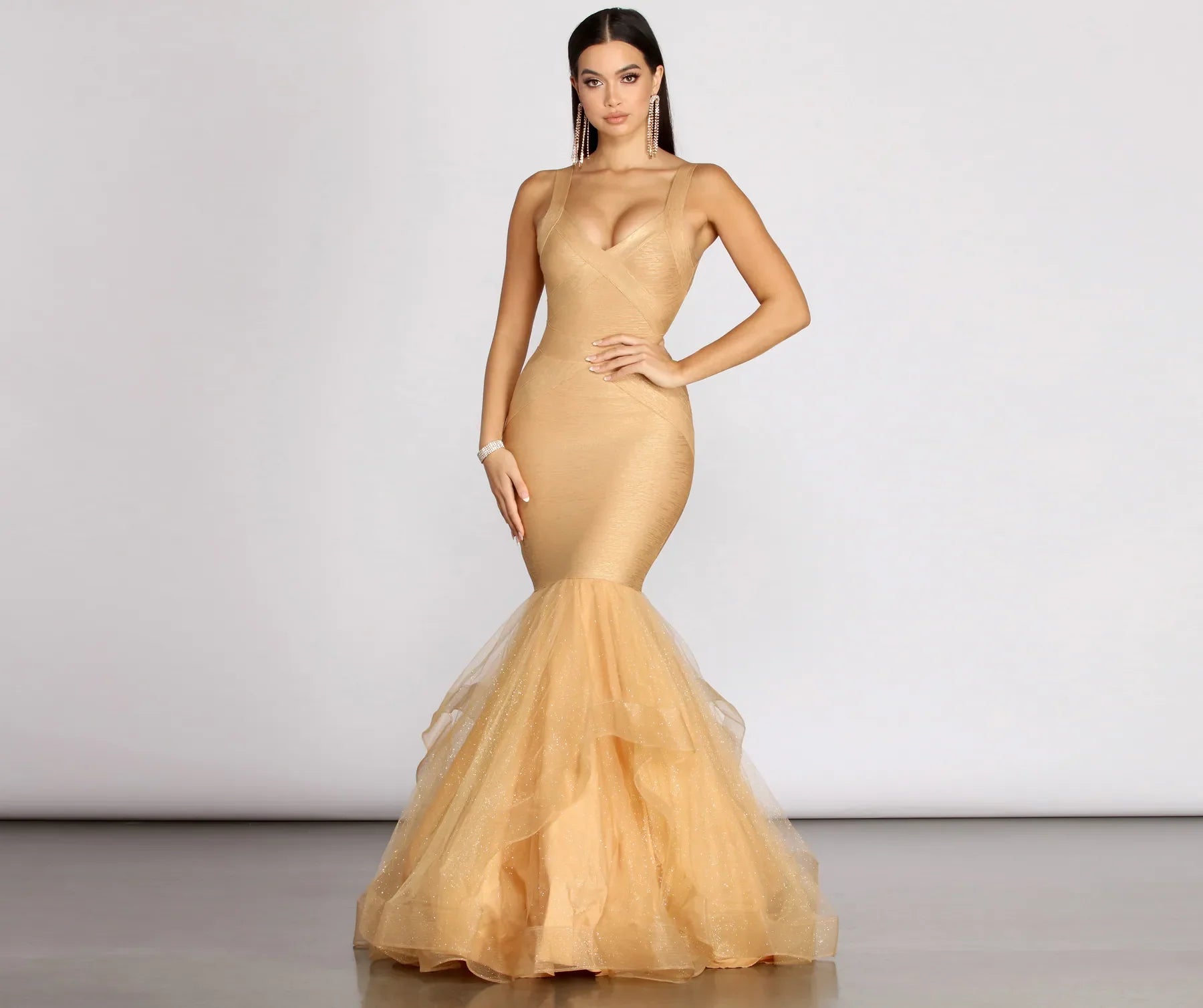 Corina Formal Bandage Tulle Dress