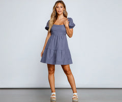 Effortless And Pretty A-Line Mini Dress