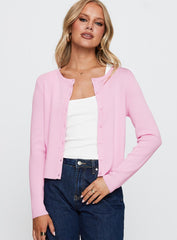 Old Burlington Knit Cardigan Pink